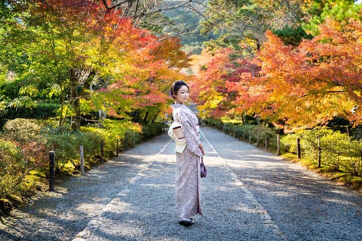 Kimono Rental & Self-Guided Arashiyama Walk — Bamboo Grove, Togetsukyo, Kimono Forest photo 1