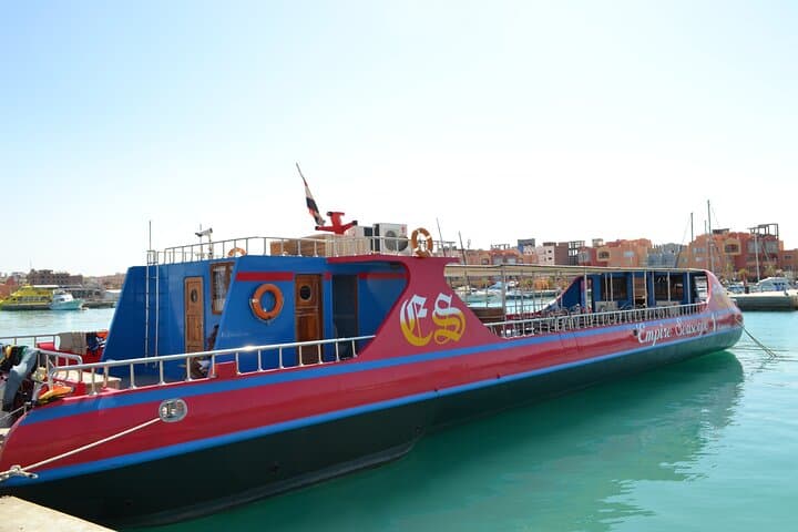 Hurghada Glass-Bottom Boat and 30-Minute Red Sea Snorkel
