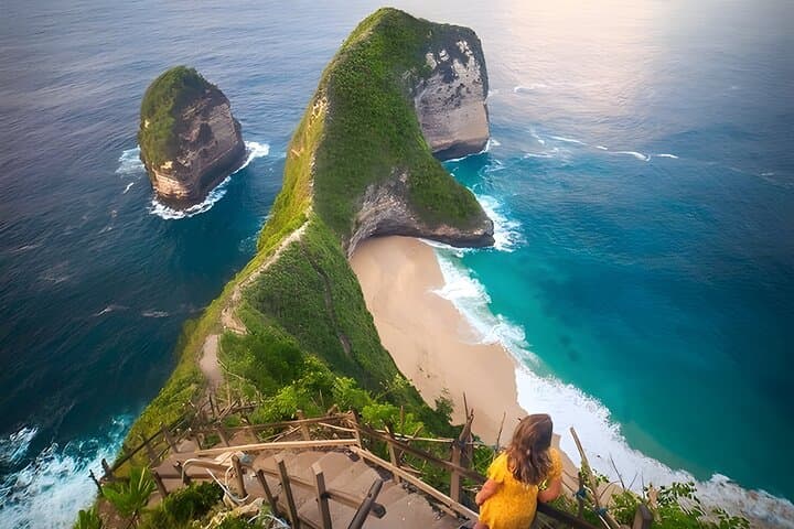 Full-Day Nusa Penida Beach Tour from Bali — Kelingking, Angel's Billabong & Crystal Bay