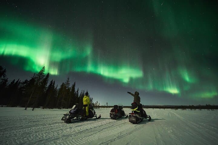 Levi Night Snowmobile Safari: Chase the Northern Lights on a 30 km Ride photo 2