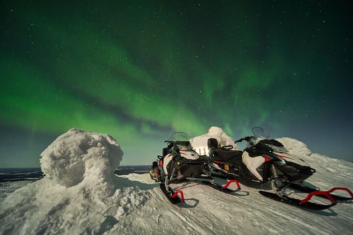 Levi Night Snowmobile Safari: Chase the Northern Lights on a 30 km Ride photo 4