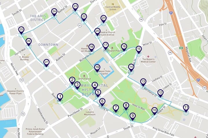 Honolulu Historic District Smartphone Audio Walking Tour — Iolani Palace & King Kamehameha Route photo 3