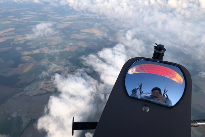Tandem Powered Paraglider Flight over Delaware — Intro Lesson & Scenic Air Tour