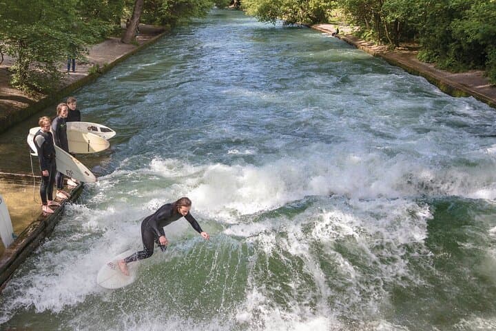 Eisbach River Wave Surfing in Munich: City-Center River Surf Experience