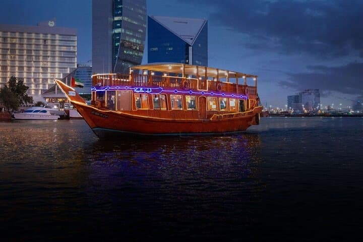 Evening Dhow Cruise on Dubai Creek: BBQ Dinner & City Lights photo 2