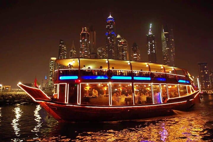 Evening Dhow Cruise on Dubai Creek: BBQ Dinner & City Lights photo 4