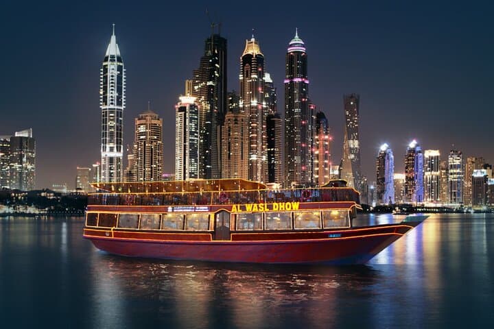 Evening Dhow Cruise on Dubai Creek: BBQ Dinner & City Lights photo 5