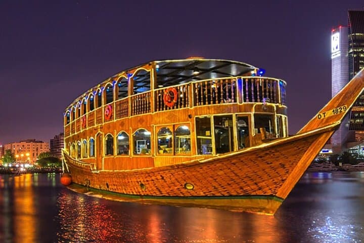 Evening Dhow Cruise on Dubai Creek: BBQ Dinner & City Lights photo 6
