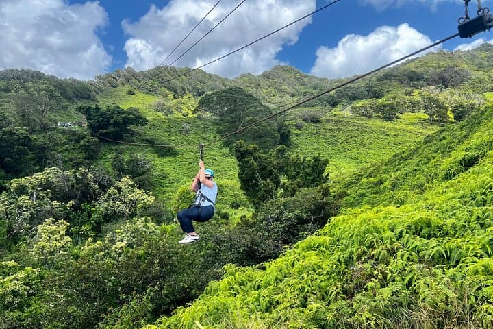 Shaka Zipline Kauai: 5-Line Zipline Tour Over Mountain Valleys and Ocean Views