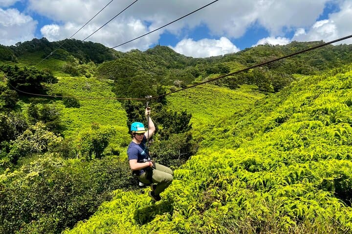 Shaka Zipline Kauai: 5-Line Zipline Tour Over Mountain Valleys and Ocean Views photo 6