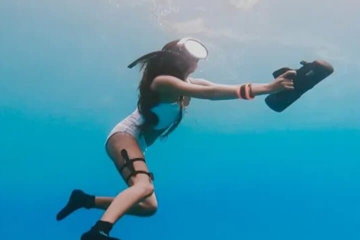 Underwater Scooter Snorkeling in Taha'a Lagoon from Raiatea