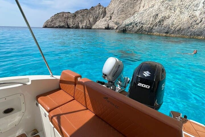 Private Speedboat Cruise to Navagio (Shipwreck Beach) & Blue Caves — Zakynthos photo 4