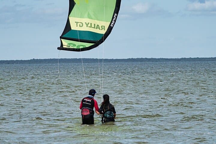 Private Kiteboarding Lessons in Cancun: Isla Blanca Flatwater Clinics photo 2