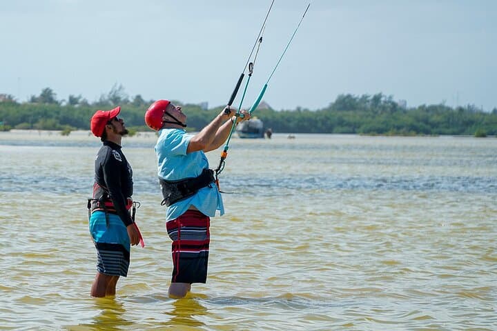 Private Kiteboarding Lessons in Cancun: Isla Blanca Flatwater Clinics photo 3