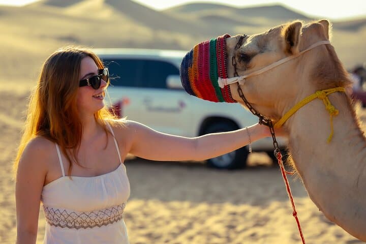 Abu Dhabi Evening Desert Safari: Private Dune Bashing, Camel Farm & BBQ photo 2