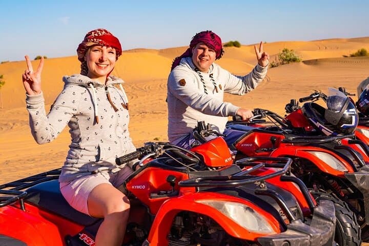 Dubai Desert Safari: 30-Minute Quad Ride, Dune Bashing & BBQ Under the Stars