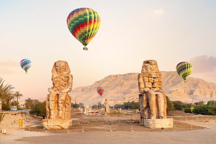 Sunrise Hot Air Balloon Over Luxor's Ancient Temples and Nile Valley photo 2
