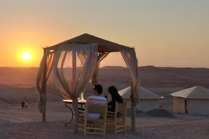 Agafay Desert Sunset: Camel Ride, Berber Dinner & Stargazing from Marrakech