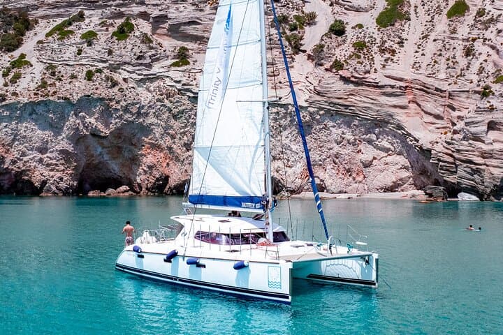Full-Day Catamaran Cruise to Milos & Poliegos — Snorkel, BBQ & Blue Lagoons photo 6