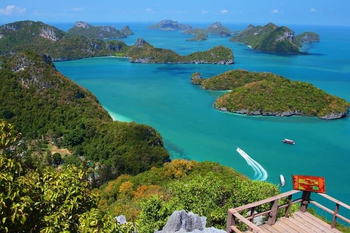 Angthong Marine Park Speedboat Day Trip from Koh Samui — Emerald Lagoon, Snorkeling & Summit Hike photo 1