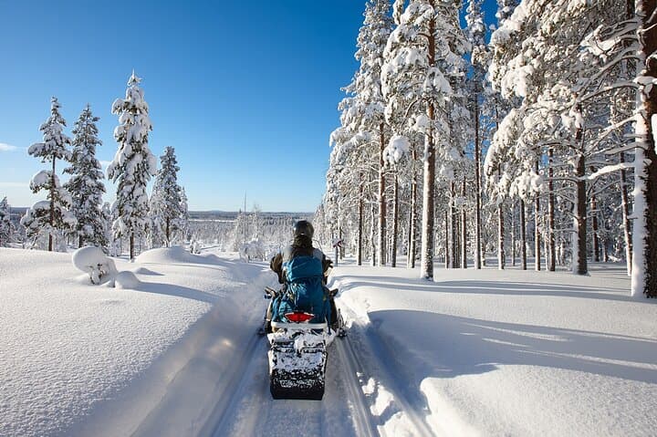 Easy Snowmobile Safari in Rovaniemi: Glide Through Lapland’s Arctic Wilderness