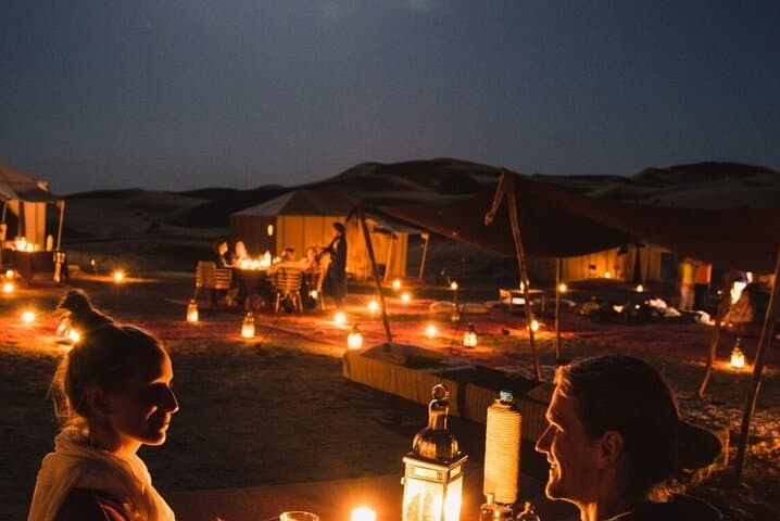 Sunset Dinner in Agafay Desert: Stargazing, Berber Show & Transfers from Marrakech