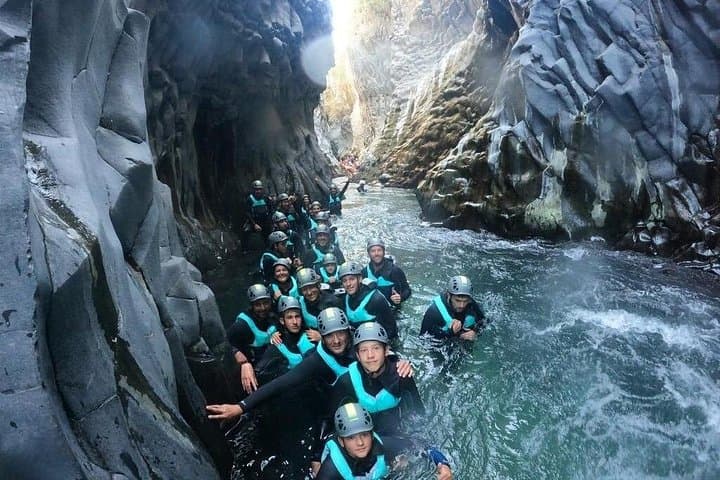 Body Rafting the Alcantara Gorges: Canyon Waterfall Adventure in Sicily photo 2