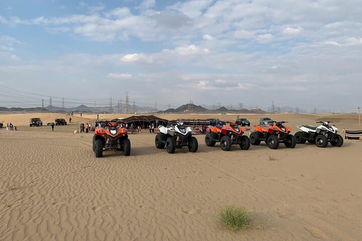 Desert Quad Bike Tour in Jeddah — Sunset Dune Rides & Sandboarding
