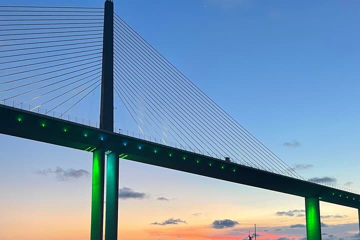 Private Sunset Cruise Under the Sunshine Skyway Bridge — Gulfport Dolphin & Bridge Lights Tour photo 2