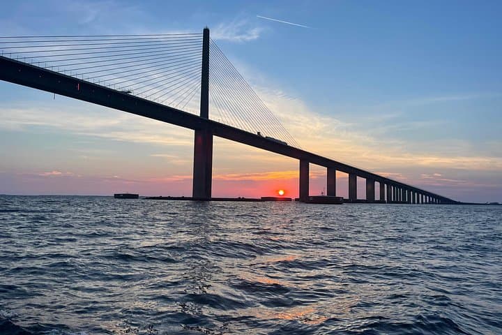 Private Sunset Cruise Under the Sunshine Skyway Bridge — Gulfport Dolphin & Bridge Lights Tour photo 4