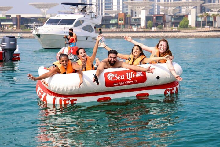 Donut Boat Ride in Dubai: High-Speed Inflatable Fun with Coastal Views