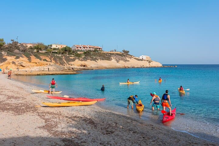 Guided Kayaking in Porto Torres: 8 km Coastal Tour to Balai and Sea Caves