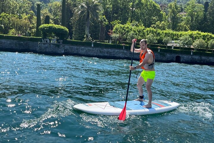 Stand-Up Paddle Rental on Lake Como in Bellagio — Paddle Villa Gardens & Hidden Beaches photo 2
