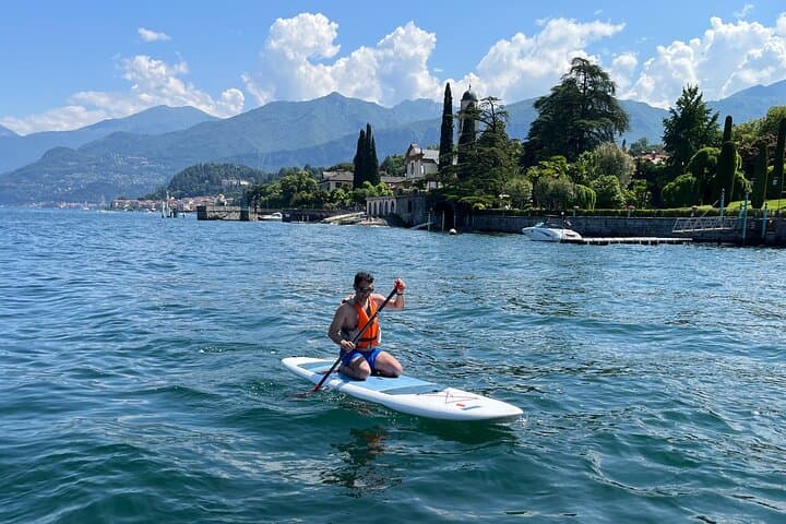 Stand-Up Paddle Rental on Lake Como in Bellagio — Paddle Villa Gardens & Hidden Beaches photo 4