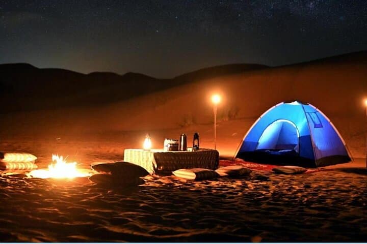 Overnight Dubai Desert Safari: Dune Bashing, Camel Ride & Bedouin Camp