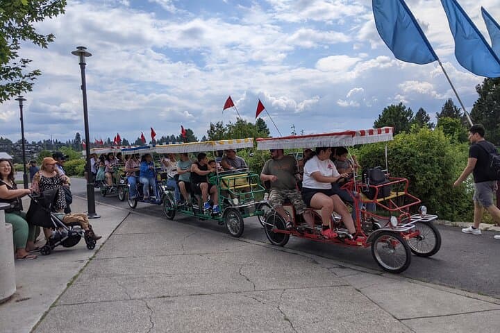 Surrey and Electric Bike Rentals on the Deschutes River: Pedal Bend’s Old Mill District photo 2