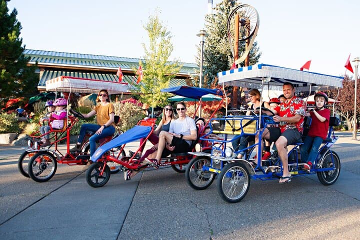 Surrey and Electric Bike Rentals on the Deschutes River: Pedal Bend’s Old Mill District