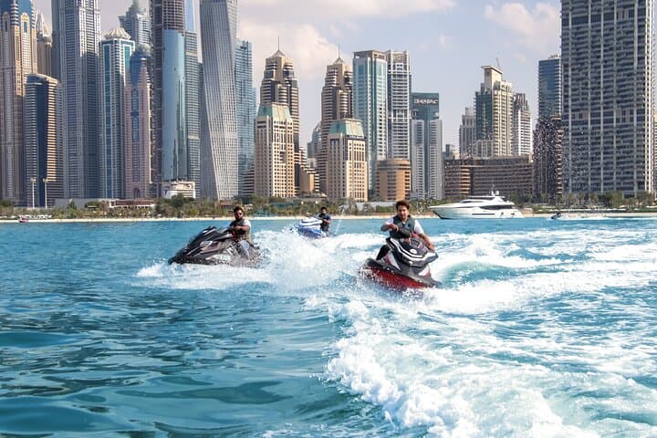 Dubai Jet Ski Adventure: 30-Minute Ride from Dubai Harbour with Burj Views