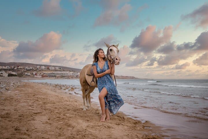 Sunset Beach Horse Ride in Taghazout: Atlantic Gallops & Coastal Trails photo 2