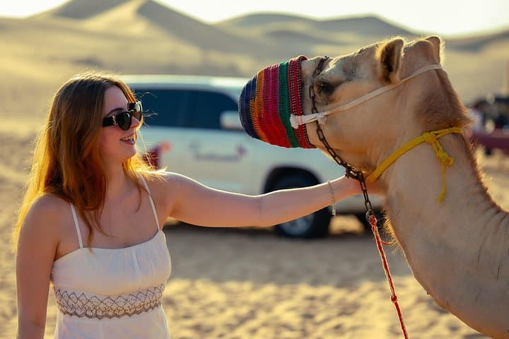 Morning Private Dune Bashing in Abu Dhabi: 4-Hour Desert Safari with Camel Ride & Sandboarding photo 2