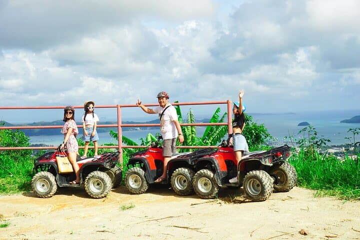 Phuket ATV Tour to Big Buddha Viewpoint & Zipline Adventure — Ride, View, Fly