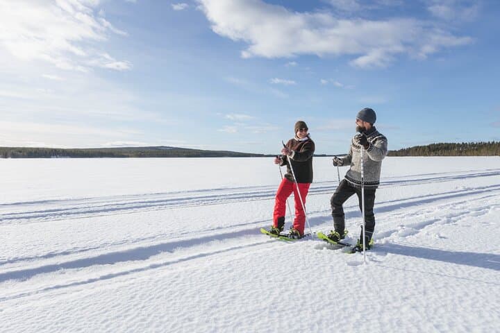 Kuoksa Wilderness Snowshoeing: Private Arctic Hut Adventure from Rovaniemi photo 1