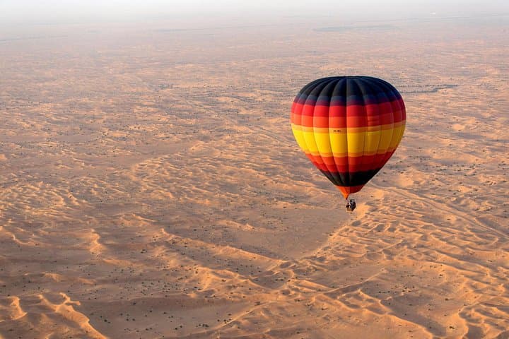 Dubai Hot Air Balloon Adventure: Sunrise Flight, Dune Bashing & Desert Camp