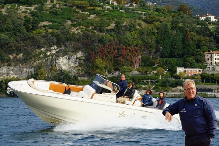 Invictus One-Hour Dreamer Boat Tour on Lake Como with Frank