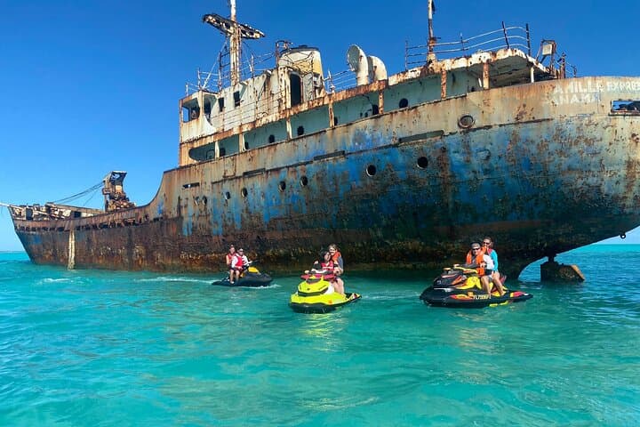 Providenciales Shipwreck & Tiki Bar Sea-Doo Tour — Jump, Snorkel & Iguana Encounters photo 1