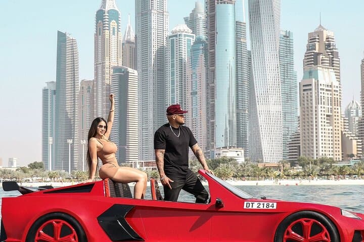 Dubai Jet Car Ride: 4-Person High-Speed Water Adventure with Private Transfers