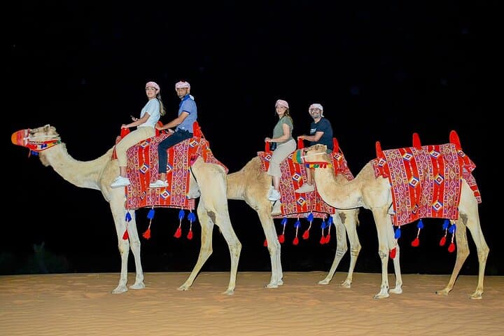 Overnight Desert Safari & Hot Air Balloon in Dubai: Camp, Dunes, Sunrise Views photo 3