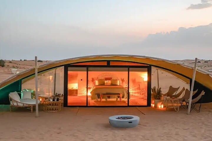Overnight Glamping at Sonara Desert Nest: Dubai Sunset-to-Sunrise Experience