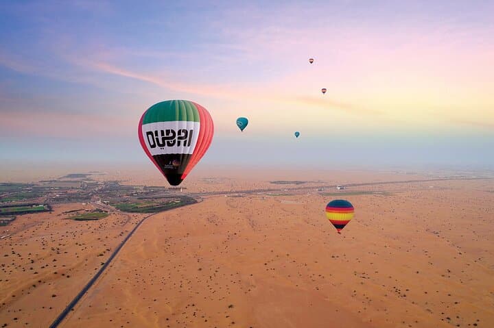 Dubai Hot Air Balloon Over Desert Reserve: Sunrise Wildlife Flight