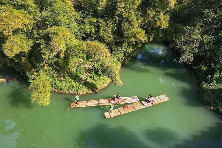 Martha Brae Bamboo Rafting and Scotchies Jerk Lunch from Montego Bay